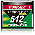 Transcend CF200I Industrial Grade - Flash memory card - 512 MB - CompactFlash 1 thumbnail image