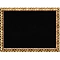 Amanti Art Florentine Non-Magnetic Cork Bulletin Board, 31" x 23", Black, Gold Wood Frame 1 thumbnail image