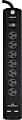 GE Pro 7-Outlet Surge Protector, 3' Cord, Black, 33664