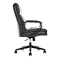 Serta® SitTrue™ Belterra Faux Leather Mid-Back Manager Office Chair, Black