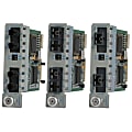 Omnitron iConverter 2Fx Dual Fiber - Media converter - 100Mb LAN - 100Base-FX - ST multi-mode / ST multi-mode - up to 3.1 miles - 1310 nm