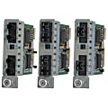 Omnitron iConverter 2Fx Dual Fiber - Media converter - 100Mb LAN - 100Base-FX - ST multi-mode / ST multi-mode - up to 3.1 miles - 1310 nm 1 thumbnail image