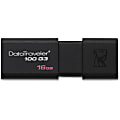 Kingston® DataTraveler® 100 G3 USB 3.0 Flash Drive, 16GB, Black 1 thumbnail image