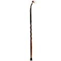 Brazos Walking Sticks™ Twisted Bocote Exotic Wood Cane With Brass Hame Top, 40"