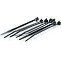 C2G 4in Cable Tie Multipack (100 pack) - Black - Cable Tie - Black - 100 Pack