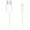 Macally 3FT Lightning to USB Cable - 3 ft Lightning/USB Data Transfer Cable for iPhone, iPad, iPod - First End: 1 x Lightning Male Proprietary Connector - Second End: 1 x Type A Male USB - MFI - White