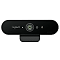 Logitech BRIO 4K Ultra HD Webcam Black Office Depot