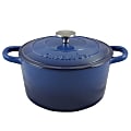 Crock Pot Artisan 5-Quart Enameled Cast Iron Dutch Oven, Sapphire Blue 1 thumbnail image