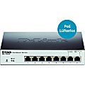 D-Link EasySmart 8-Port Gigabit PoE Switch - 8 Ports - Manageable - Gigabit Ethernet - 10/100/1000Base-T - 2 Layer Supported - Power Supply - Twisted Pair - PoE Ports - Desktop - Lifetime Limited Warranty