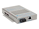 Omnitron OmniConverter GPoE/S - Fiber media converter - GigE - 10Base-T, 100Base-FX, 100Base-TX, 1000Base-T, 1000Base-X - RJ-45 / SC multi-mode - up to 1800 ft - 850 nm 1 thumbnail image