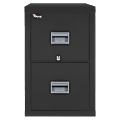 FireKing® Patriot 31-5/8"D Vertical 2-Drawer Letter-Size Fireproof File Cabinet, Metal, Black, White Glove Delivery 1 thumbnail image