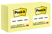 Post-it® Notes, 12 Pads, 3 in x 3 in, Clean Removal, School Supplies and Office Products, Sticky Notes  - 654 1 thumbnail image