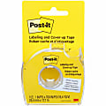 Post-it® Notes Cover-Up And Labeling Tape, 6-Line Width x 700", White 1 thumbnail image