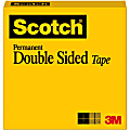 Scotch® Double-Sided Tape, 1/2"x 1,296", Clear