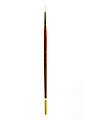 Robert Simmons White Sable Long Handle Paint Brush 761R, Size 14, Round Bristle, Sable Hair, Brown 1 thumbnail image