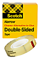 Scotch® 665 Permanent Double-Sided Tape, 1/2" x 900", Clear 1 thumbnail image
