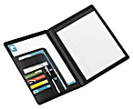 Office Depot® Brand Padfolio With Flap Pockets, Black
