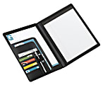 Office Depot® Brand Padfolio With Flap Pockets, Black 1 thumbnail image
