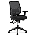 HON® Crio Fabric Mid-Back Task Chair, Asynchronous, Black 1 thumbnail image