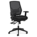 HON® Crio Fabric Mid-Back Task Chair, Asynchronous, Black
