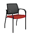 HON® Ignition® Mesh Back Stacking Chair, Poppy/Black