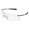 Crews Rubicon Frameless Safety Glasses, Silver Metal Temples, Clear Lens