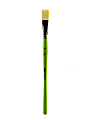 Liquitex Free-Style Detail Paint Brush, Synthetic, Size 12, Flat Bristle, Green