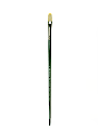 Winsor & Newton Winton Hog Paint Brush, Size 6, Flat Bristle, Hog Hair, Green