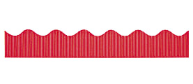 Pacon® Bordette® Scalloped Border, Flame Red