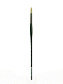 Winsor & Newton Winton Hog Paint Brush, Size 6, Round Bristle, Hog Hair, Green