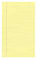 Office Depot® Brand Glue-Top Writing Pads, 8 1/2" x 14", Legal Ruled, 50 Sheets, Canary, Pack Of 12 Pads