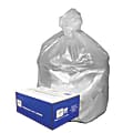 Webster Ultra Plus™ High-Density Trash Can Liners, 7-10 Gallons, 8 Mic Thick, 24" x 24", Box Of 1,000