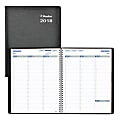 Blueline® Net Zero Carbon™ Weekly Planner, 8 1/2" x 11", 50% Recycled, FSC Certified, Black, January to December 2018 (C825.81T-18)