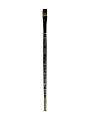 Robert Simmons TT60 Titanium Short-Handle Single-Stock Paint Brush, Size 10, Flat Shader Bristle, Hog Hair, Silver