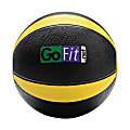 GoFit Medicine Ball, 10 Lb, Black/Yellow