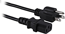 Ativa® Universal AC Replacement Power Cord, 10’, Black, 26897