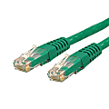 StarTech.com 50ft CAT6 Ethernet Cable - Green Molded Gigabit CAT 6 Wire