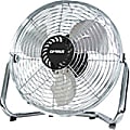 Optimus 9" Industrial Grade High Velocity Fan - 228.6 mm Diameter - 3 Speed - Adjustable Tilt Head - Metal - Silver