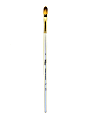 Robert Simmons TT42 Long-Handle Single-Stock Paint Brush, Size 6, Filbert Bristle, Silver