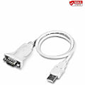 TRENDnet USB to Serial 9-Pin Converter Cable, Connect a RS-232 Serial Device to a USB 2.0 Port, Supports Windows & Mac, USB 1.1, USB 2.0, USB 3.0, 21 Inch Cable Length, Plug & Play, White, TU-S9 - USB to Serial Converter