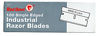 Red Devil Single-Edge Razor Blades, Pack Of 100