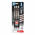 Pentel® EnerGel™ PRO Permanent Gel Pens, Medium Point, 0.7 mm, Black/Blue/Red, Pack Of 3
