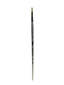Robert Simmons TT45 Long-Handle Single-Stock Paint Brush, Size 3, Round Bristle, Hog Hair, Silver