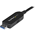 StarTech.com USB 3.0 Data Transfer Cable for Mac and Windows- 6.56ft USB Data Transfer Cable for Computer, PC - First End: 1 x Type A Male USB - Second End: 1 x Type A Male USB - 640 MB/s - Black