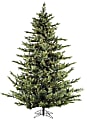Fraser Hill Farm 7 1/2' Foxtail Pine Artificial Christmas Tree With Smart String Lighting, Green/Black 1 thumbnail image