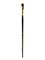 Winsor & Newton Galeria Long-Handle Paint Brush, Size 12, Flat Bristle, Polyester, Burgundy, 5731012 1 thumbnail image