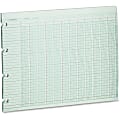 Wilson Jones® Columnar Ruled Sheets, 4-Hole, 30 Lines, 20 Columns, 9 1/4" x 11 7/8, Ledger Size, Brown, Pack Of 100 1 thumbnail image