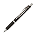 EnerGel™ PRO Pigment Gel Pens, Medium Point, 0.7 mm, Black/Silver Barrel, Black Ink, Pack Of 12