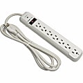 Eaton Tripp Lite Series Protect It! 7-Outlet Surge Protector, 6 ft. Cord, 1080 Joules, Diagnostic LED, Light Gray Housing, STRIKER 1 thumbnail image