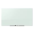 Quartet® InvisaMount™ Magnetic Glass Unframed Dry-Erase Whiteboard, 74" x 42", White
